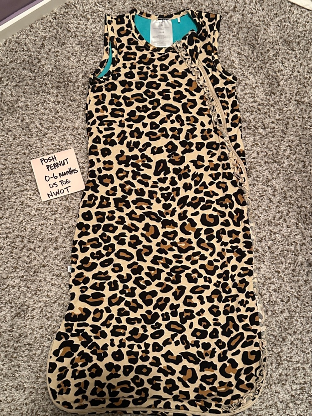 Posh Peanut Leopard Print Sleepsack (NWOT)